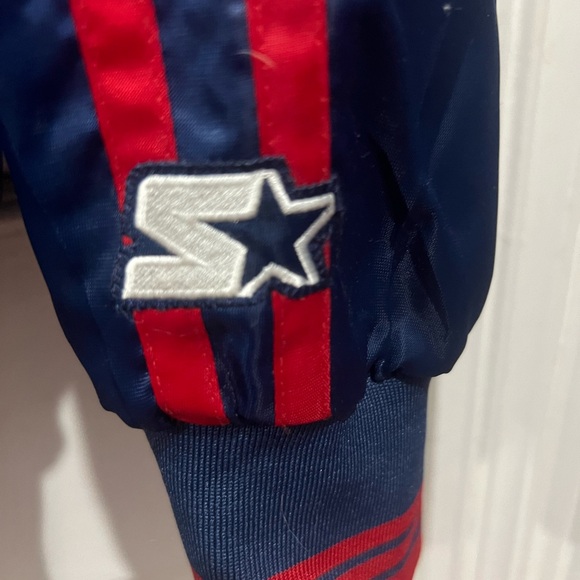 STARTER Chicago Blackhawks  NHL Varsity Satin Winter Jacket Extra Large Blue - Picture 4 of 8